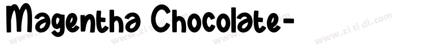 Magentha Chocolate字体转换